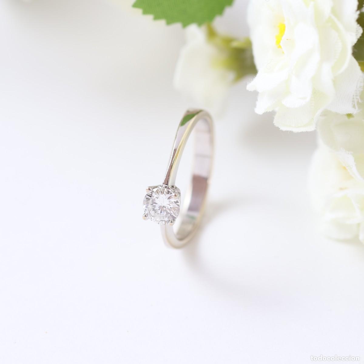 Joyeria: Anillo solitario oro y diamante - Foto 1