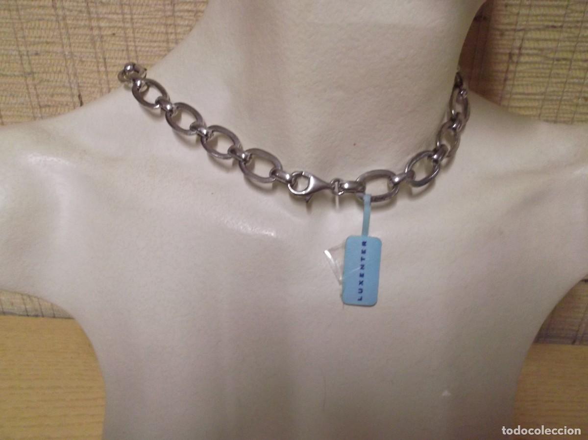 Joyeria: Collar de plata rodiada y nacar.Luxenter,vintage - Foto 6