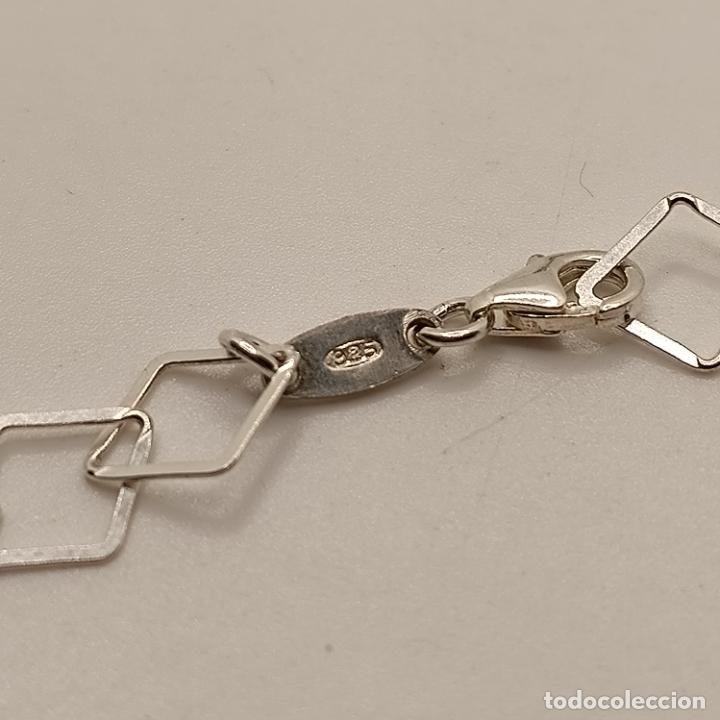 Joyeria: Elegante y sofisticada gargantilla de dise&ntilde;o original en plata de ley 925. - Foto 7