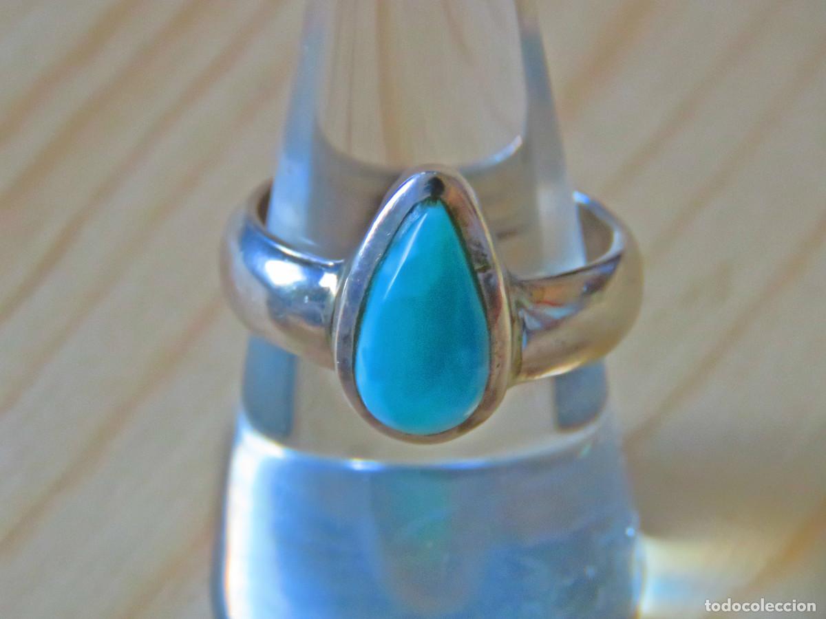 Joyeria: Anillo Larimar Autentico Grado AAA+ Plata 925 - Foto 2