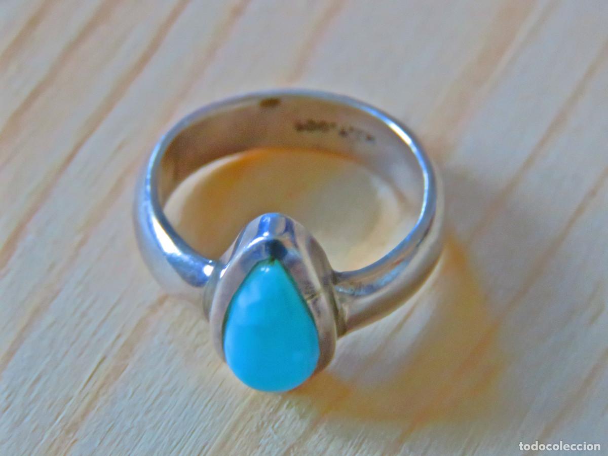 Joyeria: Anillo Larimar Autentico Grado AAA+ Plata 925 - Foto 3