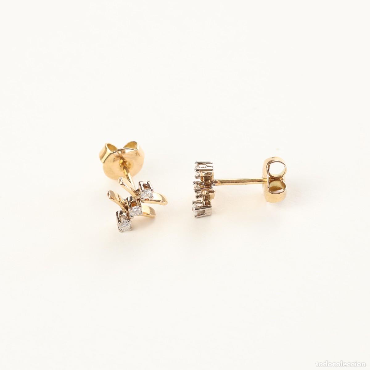 Joyeria: Pendientes de oro y diamantes - Foto 4
