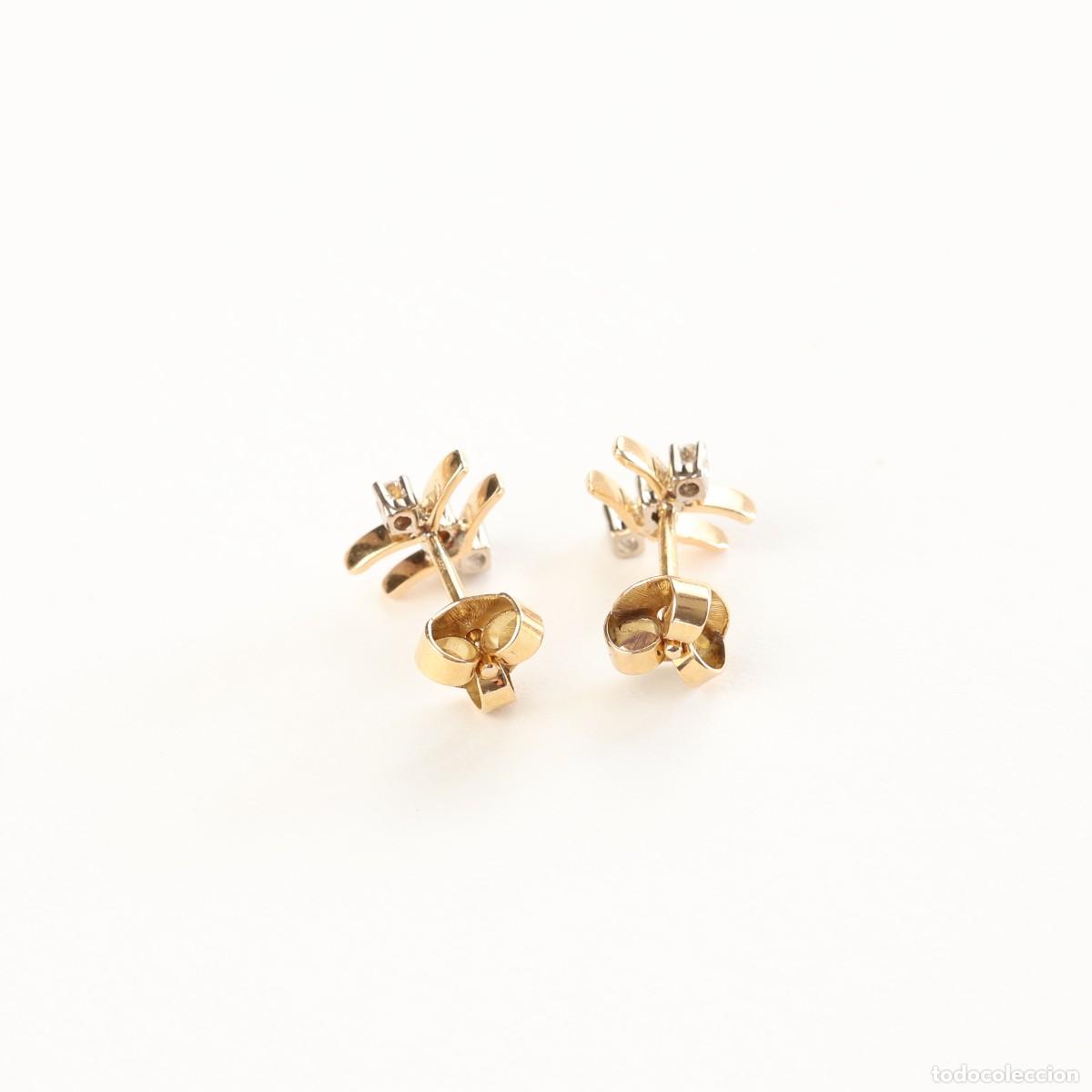Joyeria: Pendientes de oro y diamantes - Foto 5