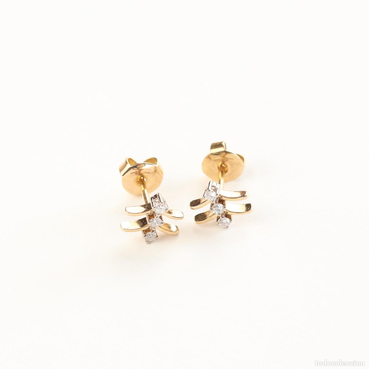 Joyeria: Pendientes de oro y diamantes - Foto 6