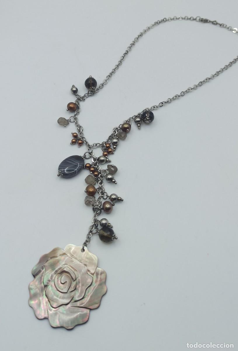 Joyeria: Collar plata flor n&aacute;car - Foto 2