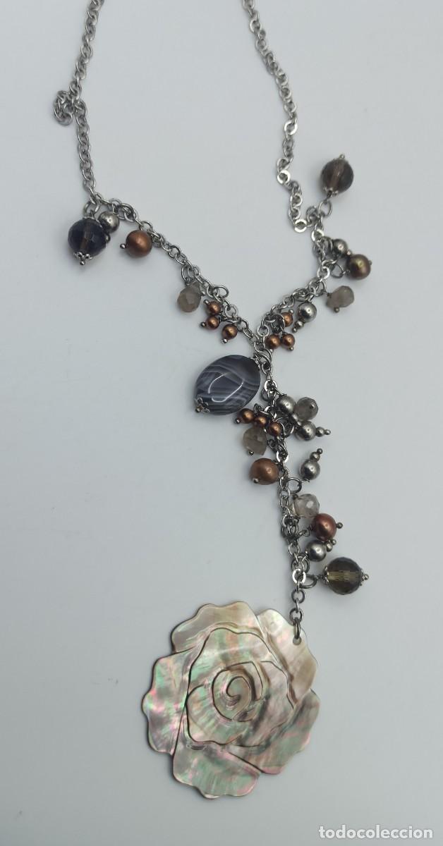 Joyeria: Collar plata flor n&aacute;car - Foto 3