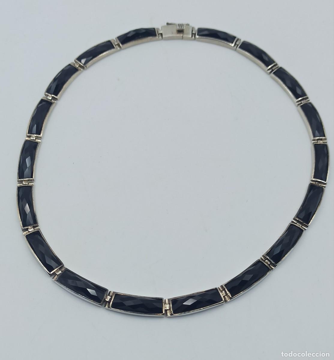Joyeria: Collar Plata de Ley y &Oacute;nix tallado - Foto 4