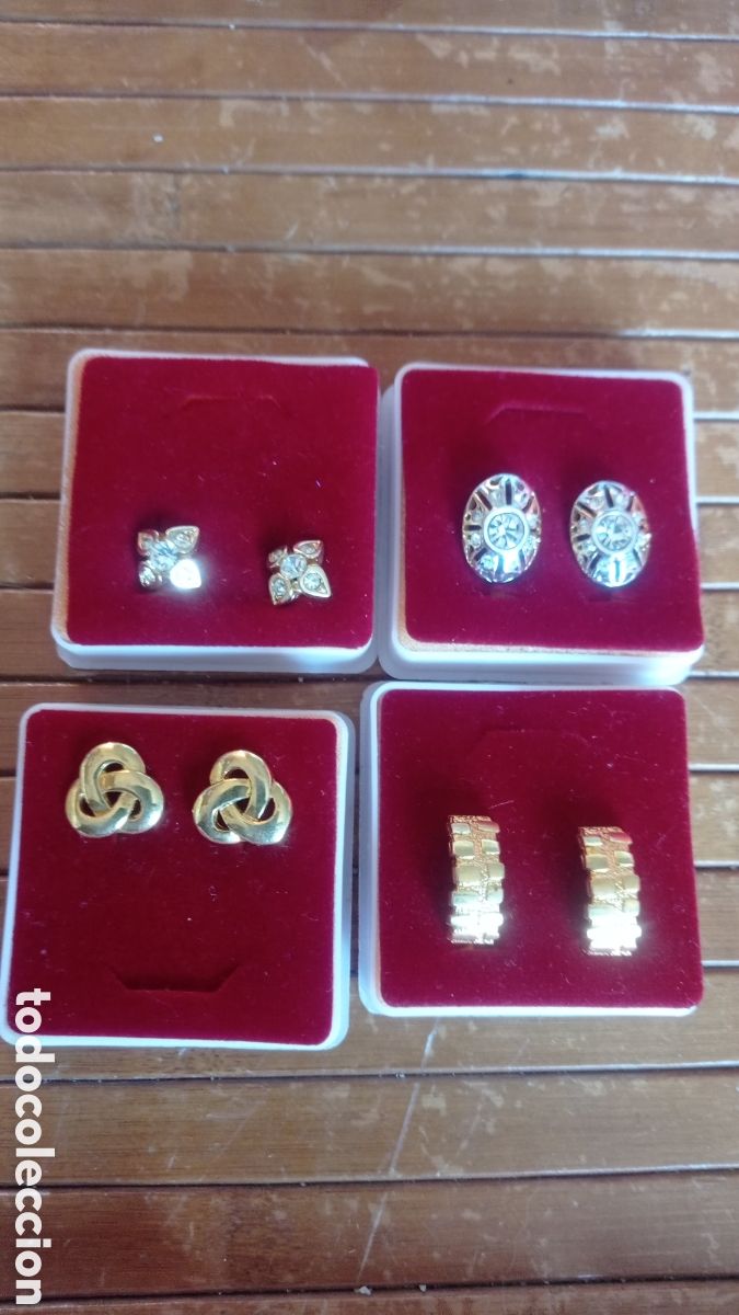 Joyeria: Pendientes chapado oro - Foto 1