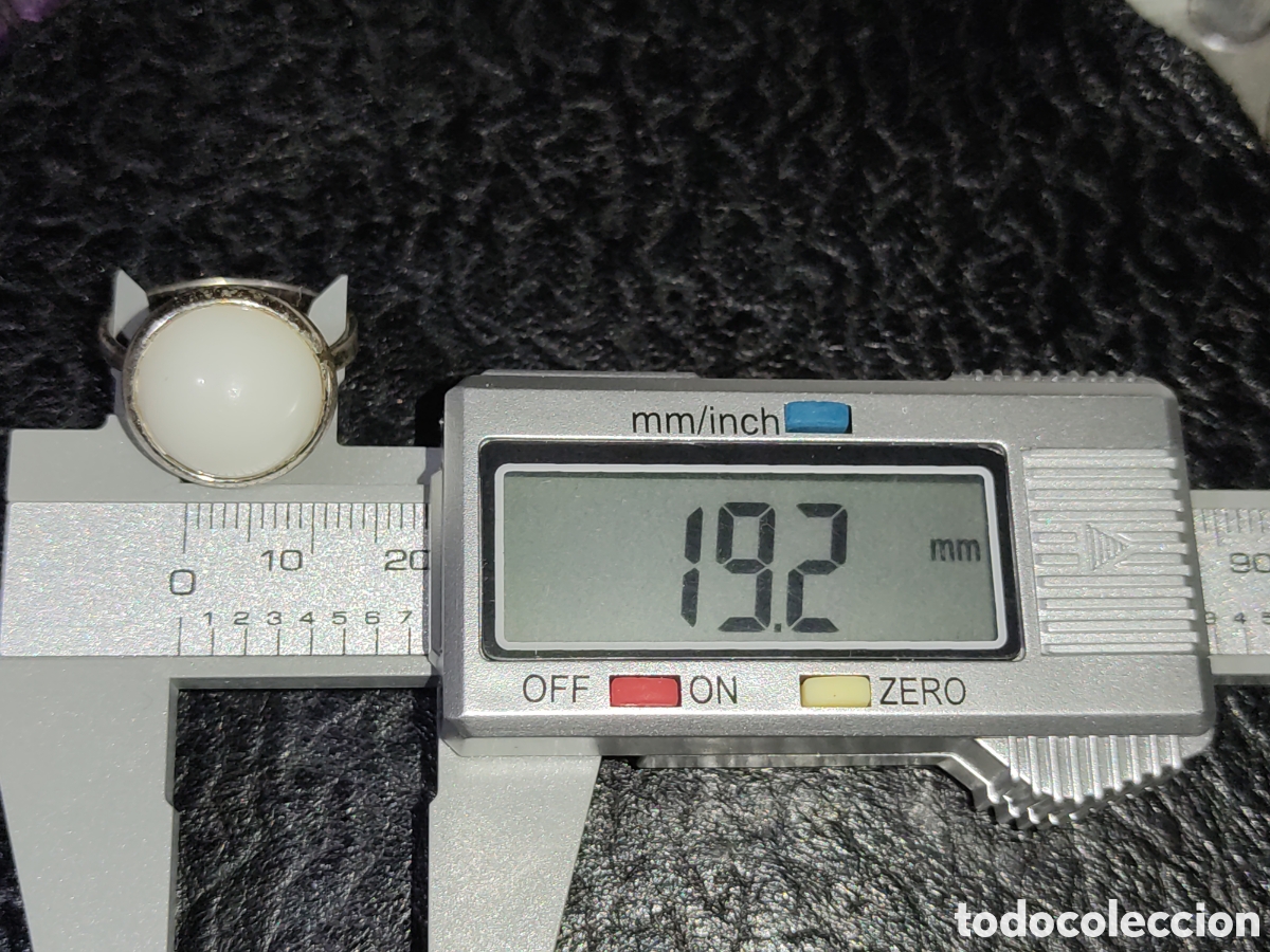 Joyeria: Anillo de plata contrastada y &oacute;nice blanco. - Foto 4
