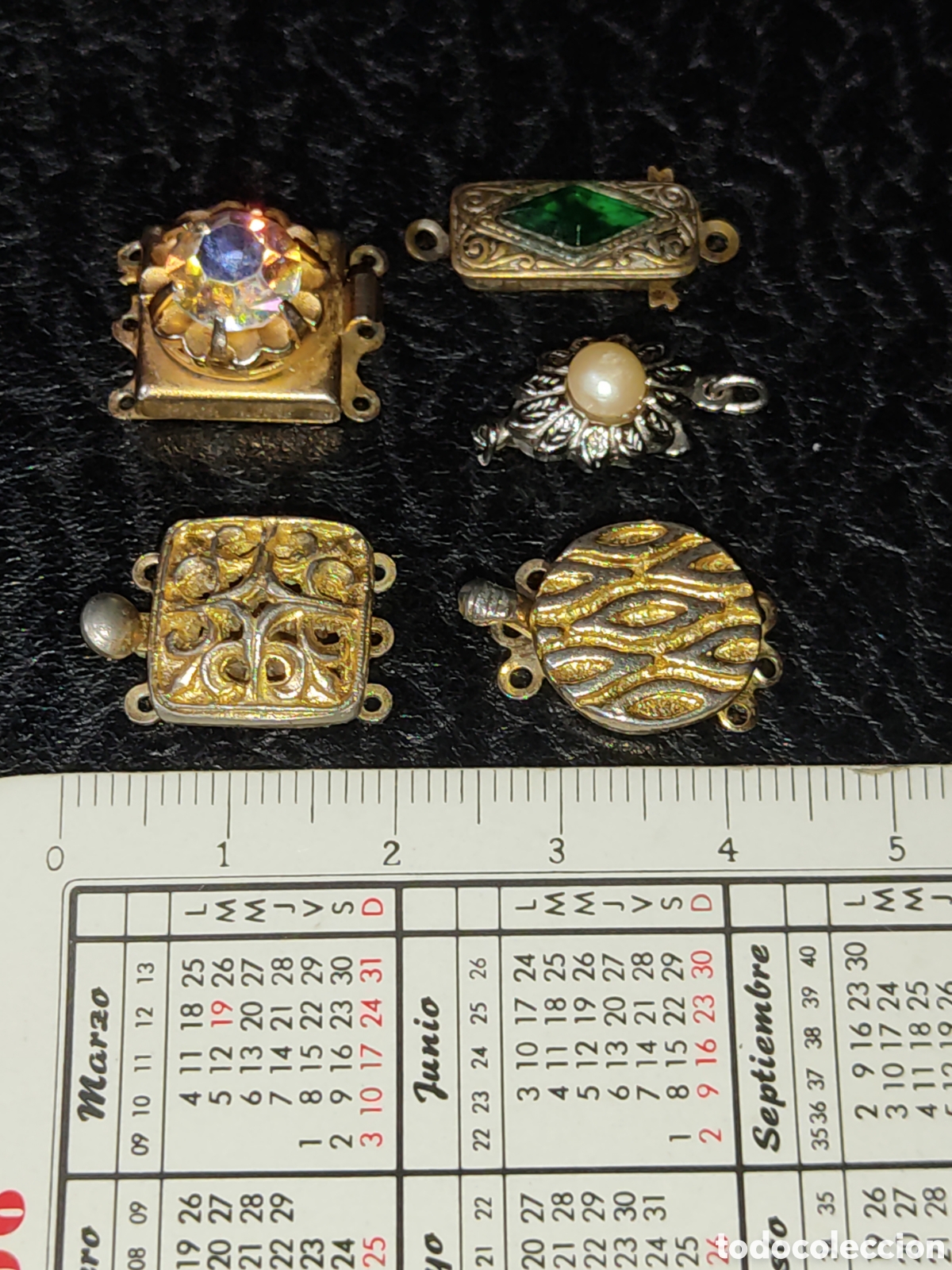 Joyeria: Cierre collar antiguo,los 5 que se ven. - Foto 2