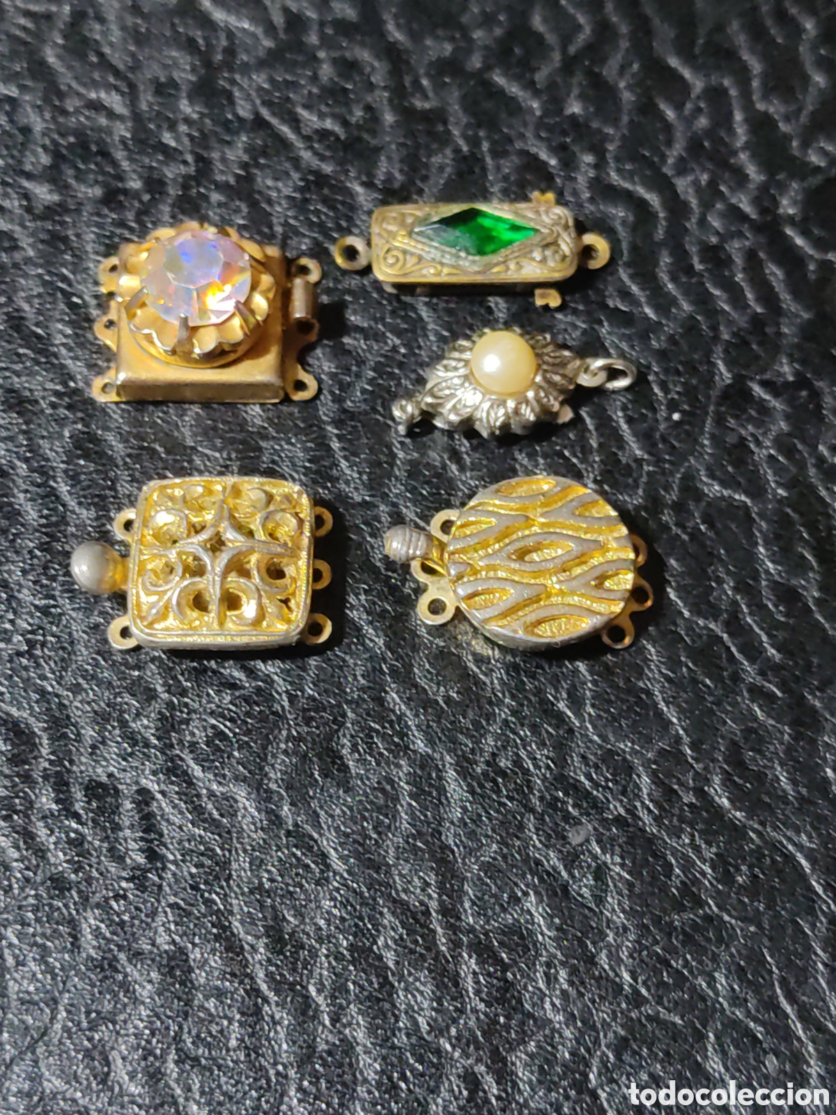 Joyeria: Cierre collar antiguo,los 5 que se ven. - Foto 1