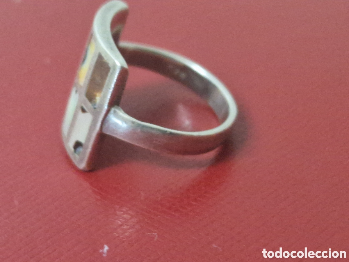 Joyeria: ANILLO DE PLATA DE LEY Y NACAR - Foto 4