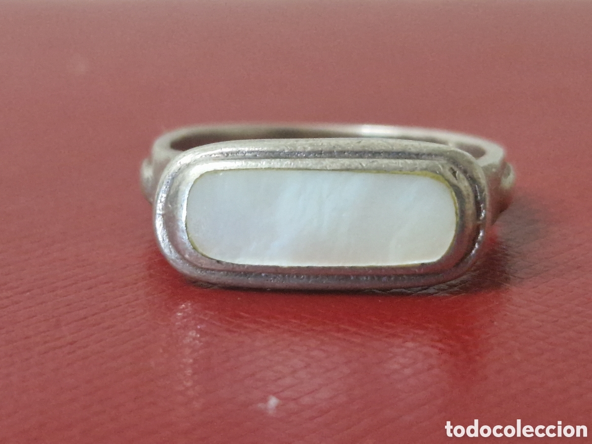 Joyeria: ANILLO DE PLATA DE LEY Y NACAR - Foto 4