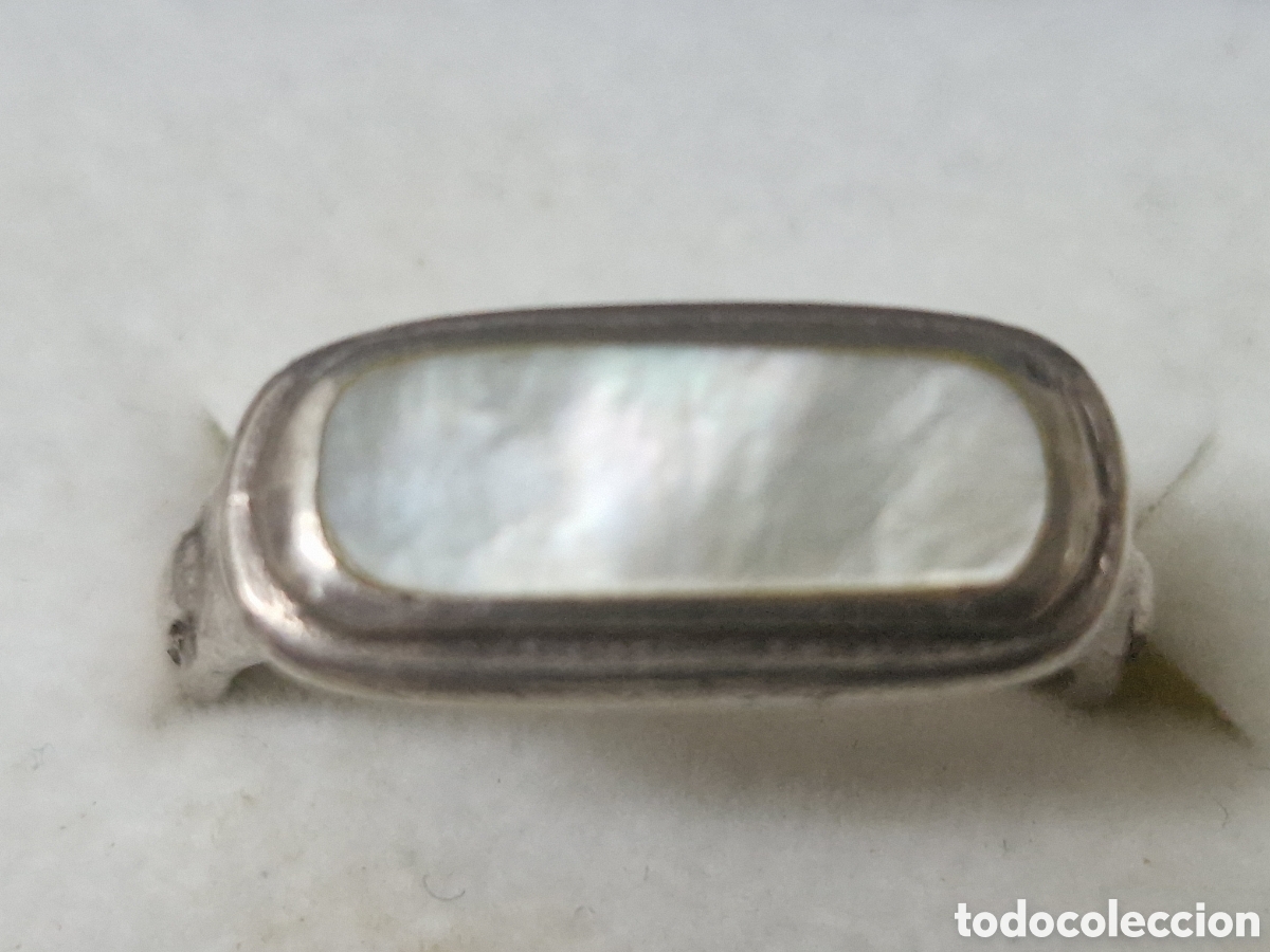 Joyeria: ANILLO DE PLATA DE LEY Y NACAR - Foto 1