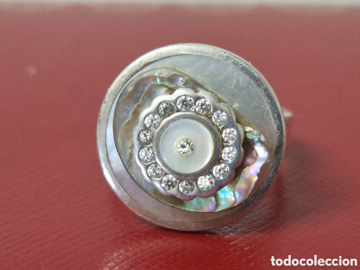 Joyeria: BONITO ANILLO DE PLATA Y NACAR - Foto 4