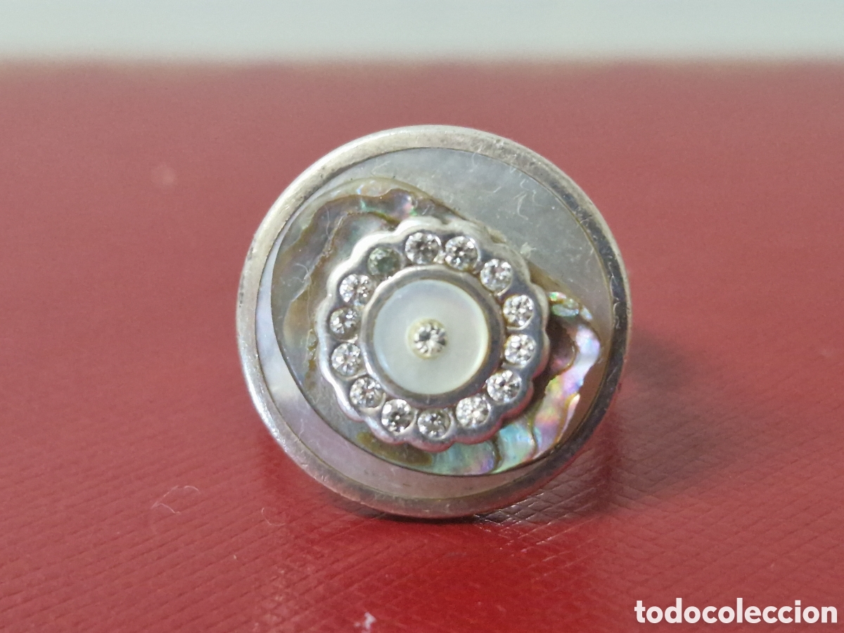 Joyeria: BONITO ANILLO DE PLATA Y NACAR - Foto 5