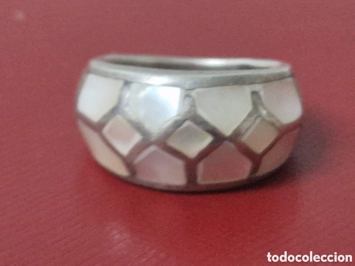 Joyeria: BONITO ANILLO PLATA Y NACAR - Foto 7