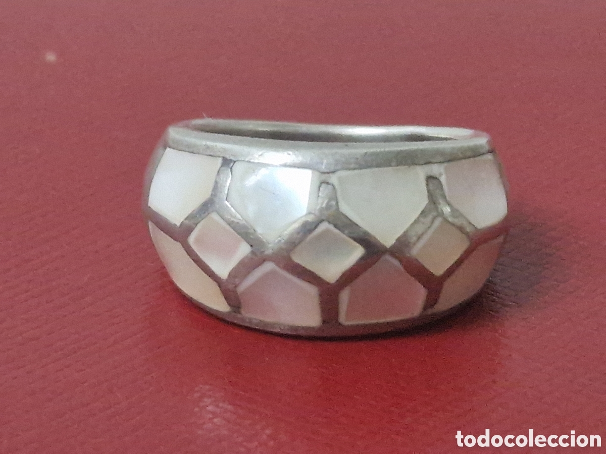 Joyeria: BONITO ANILLO PLATA Y NACAR - Foto 8