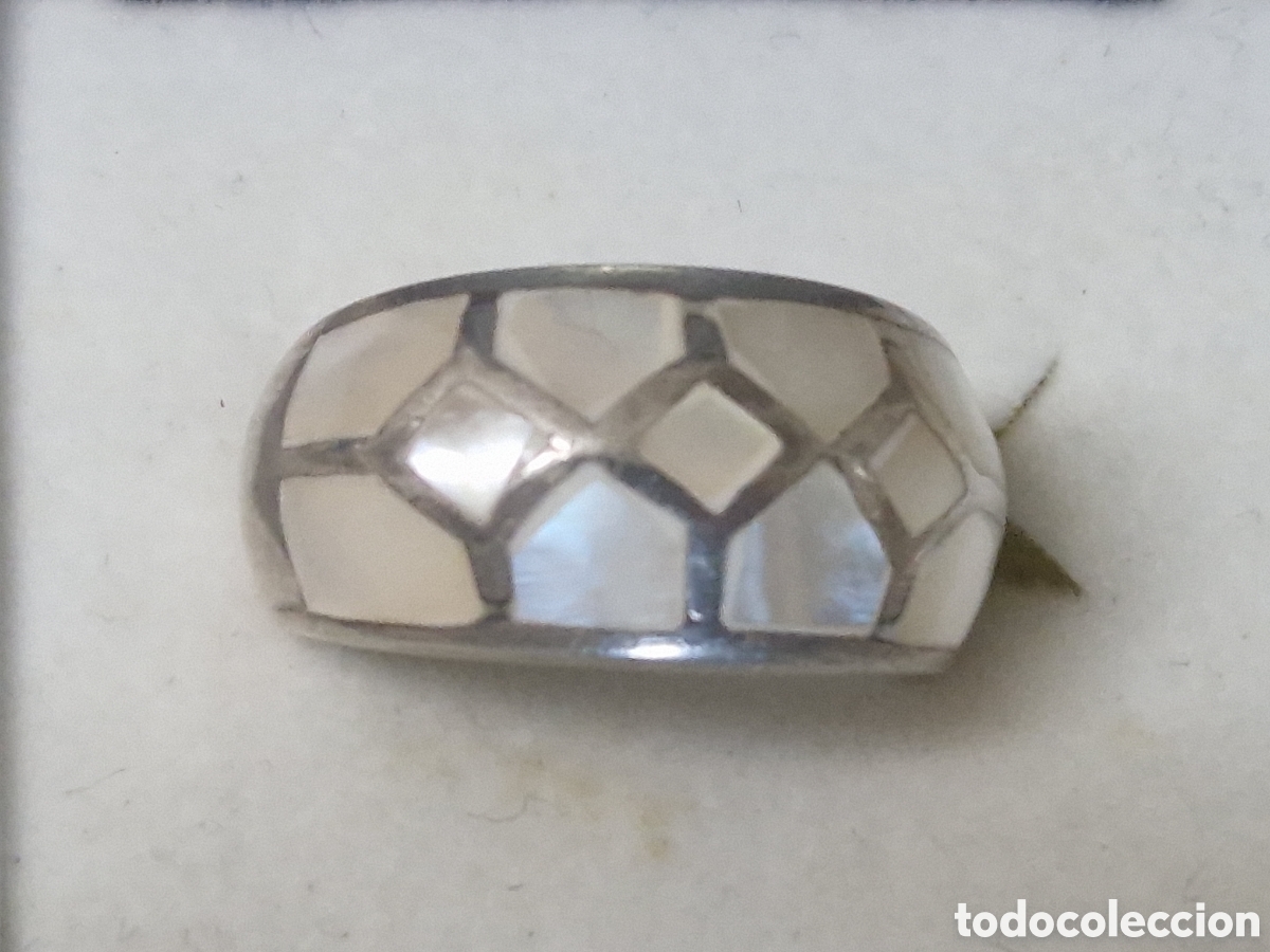Joyeria: BONITO ANILLO PLATA Y NACAR - Foto 1