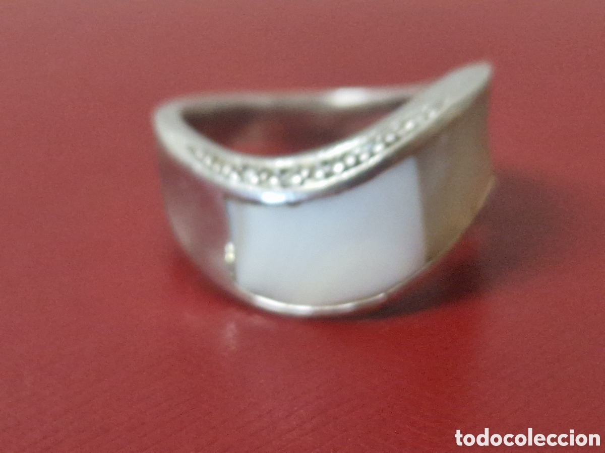 Joyeria: ANILLO DE PLATA DE LEY Y NACAR - Foto 8