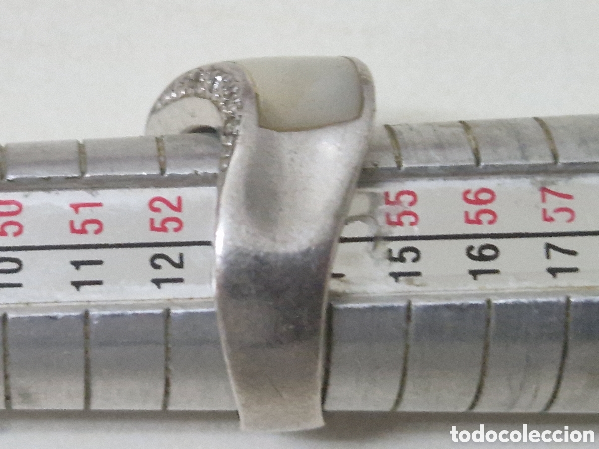 Joyeria: ANILLO DE PLATA DE LEY Y NACAR - Foto 9
