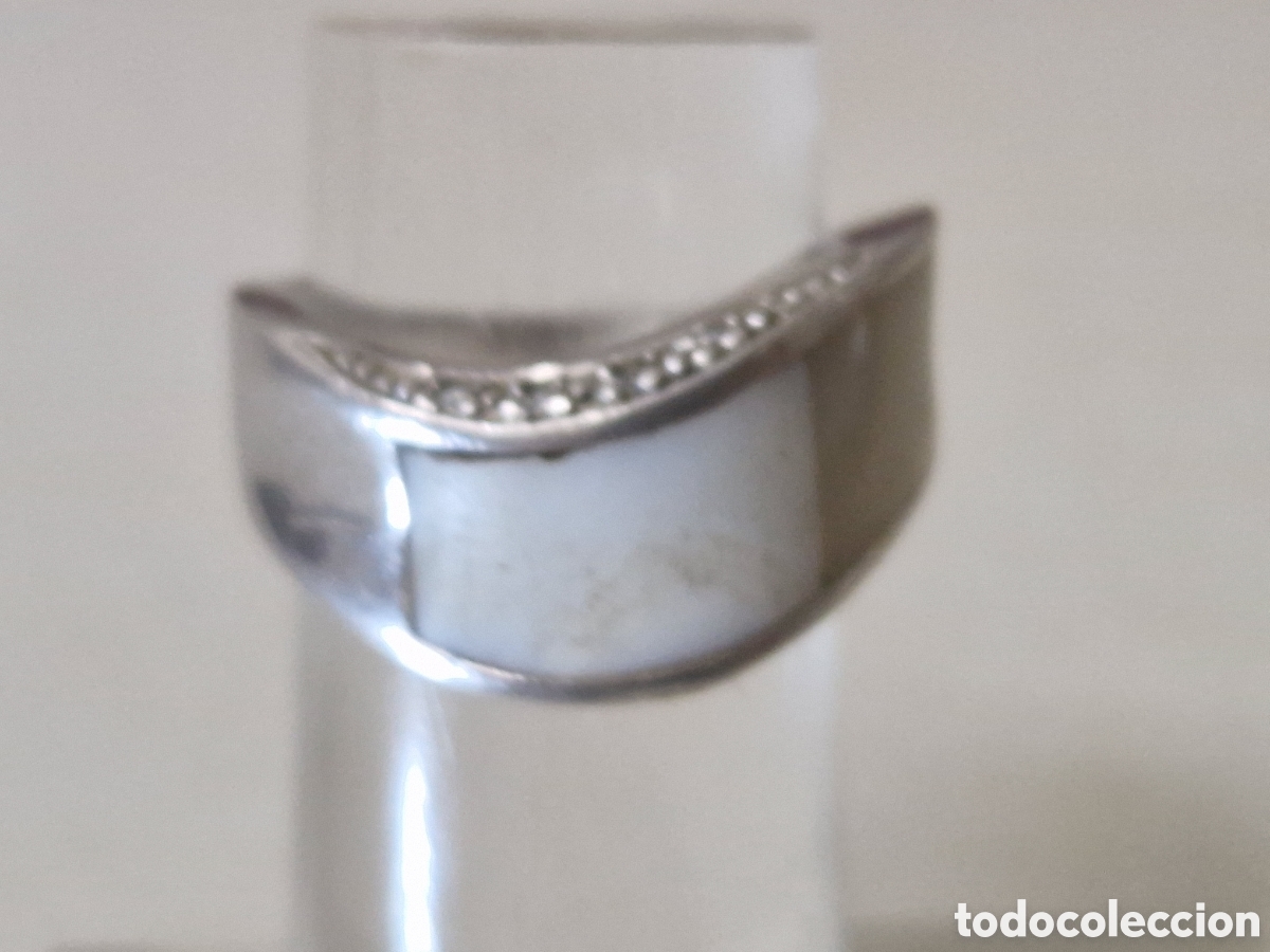 Joyeria: ANILLO DE PLATA DE LEY Y NACAR - Foto 11
