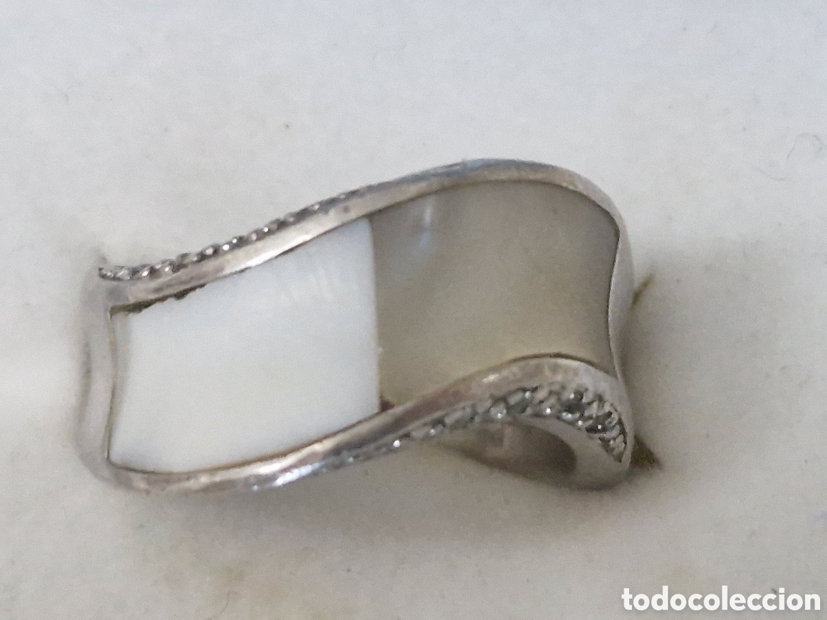 Joyeria: ANILLO DE PLATA DE LEY Y NACAR - Foto 17