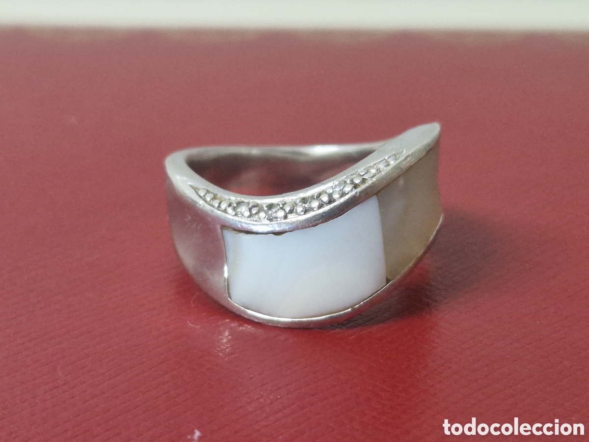 Joyeria: ANILLO DE PLATA DE LEY Y NACAR - Foto 18