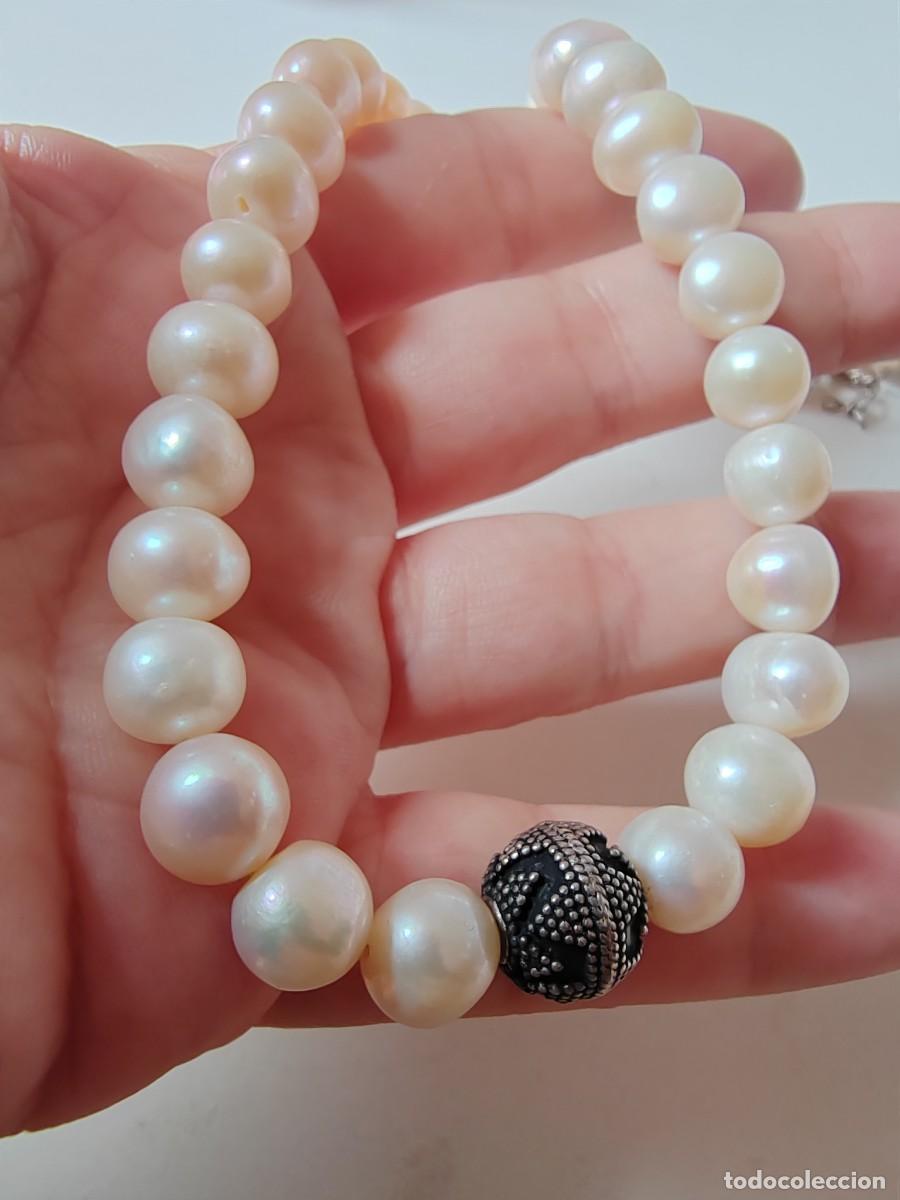 Joyeria: Gargantilla de Perlas Naturales y Plata de Ley - Foto 3