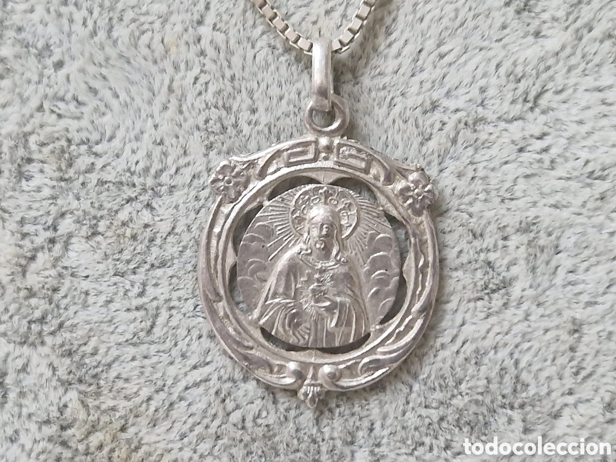 Joyeria: CADENA Y MEDALLA PLATA SAGRADO CORAZON DE JESUS - Foto 3