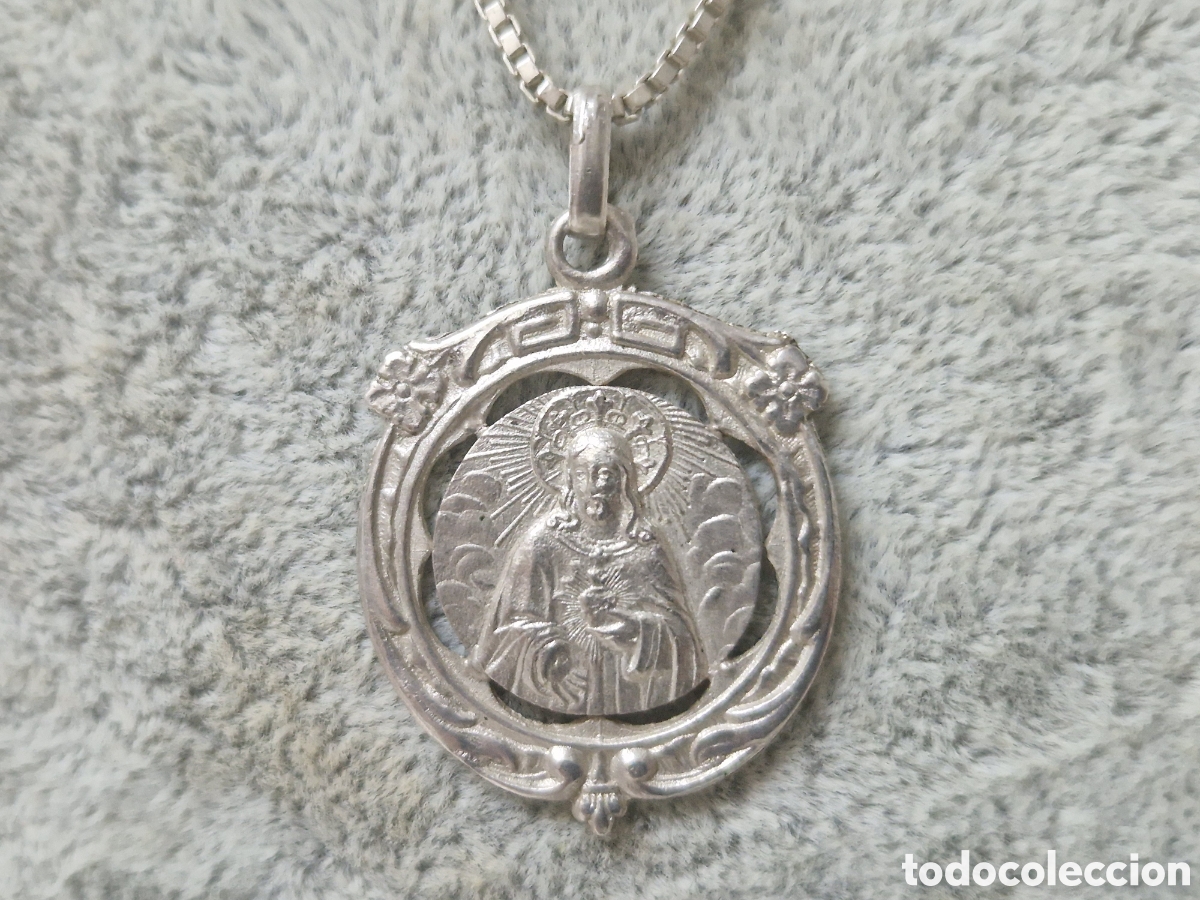 Joyeria: CADENA Y MEDALLA PLATA SAGRADO CORAZON DE JESUS - Foto 6
