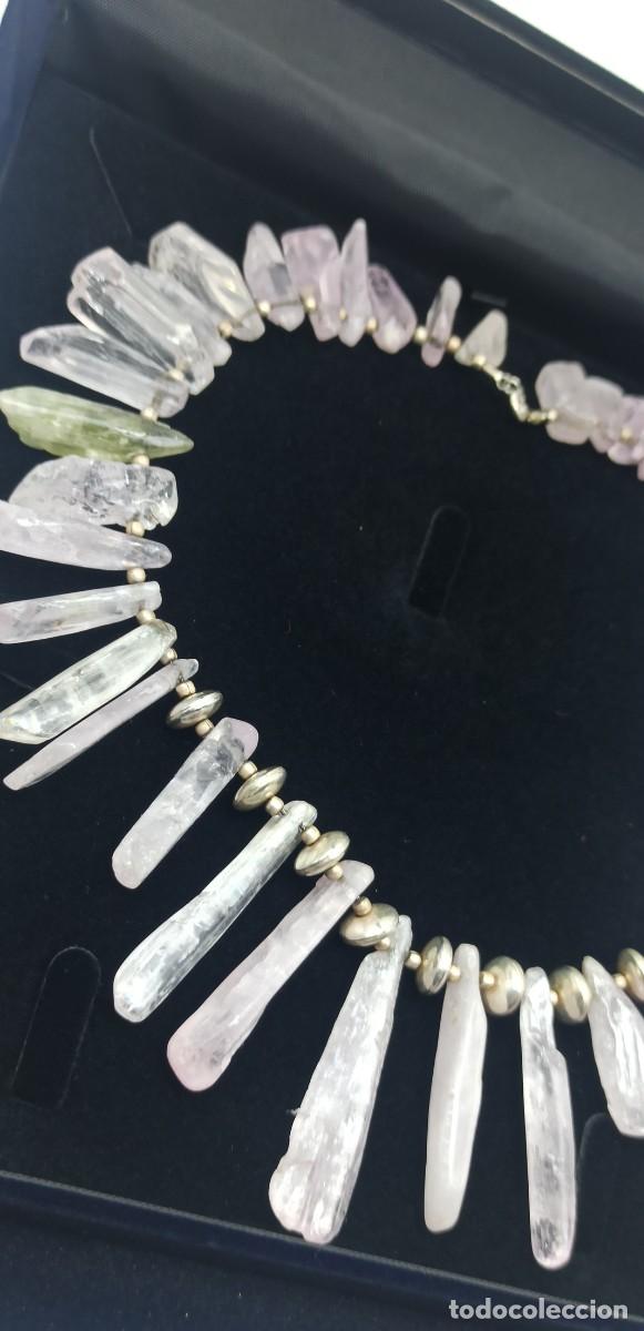 Joyeria: Collar Kunzita y plata de Ley - Foto 1