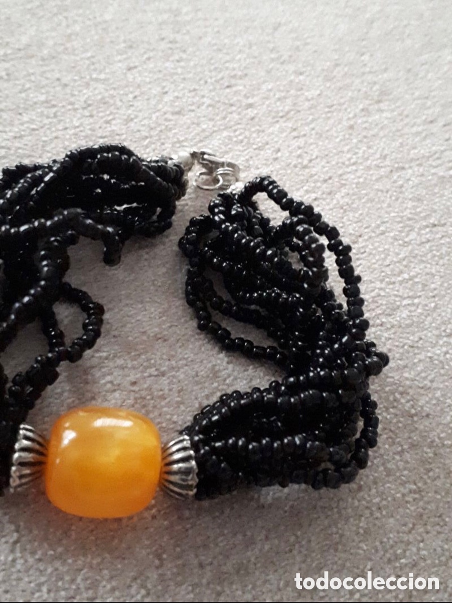 Joyeria: Pulsera de vueltas coral negro y &Aacute;mbar - Foto 2