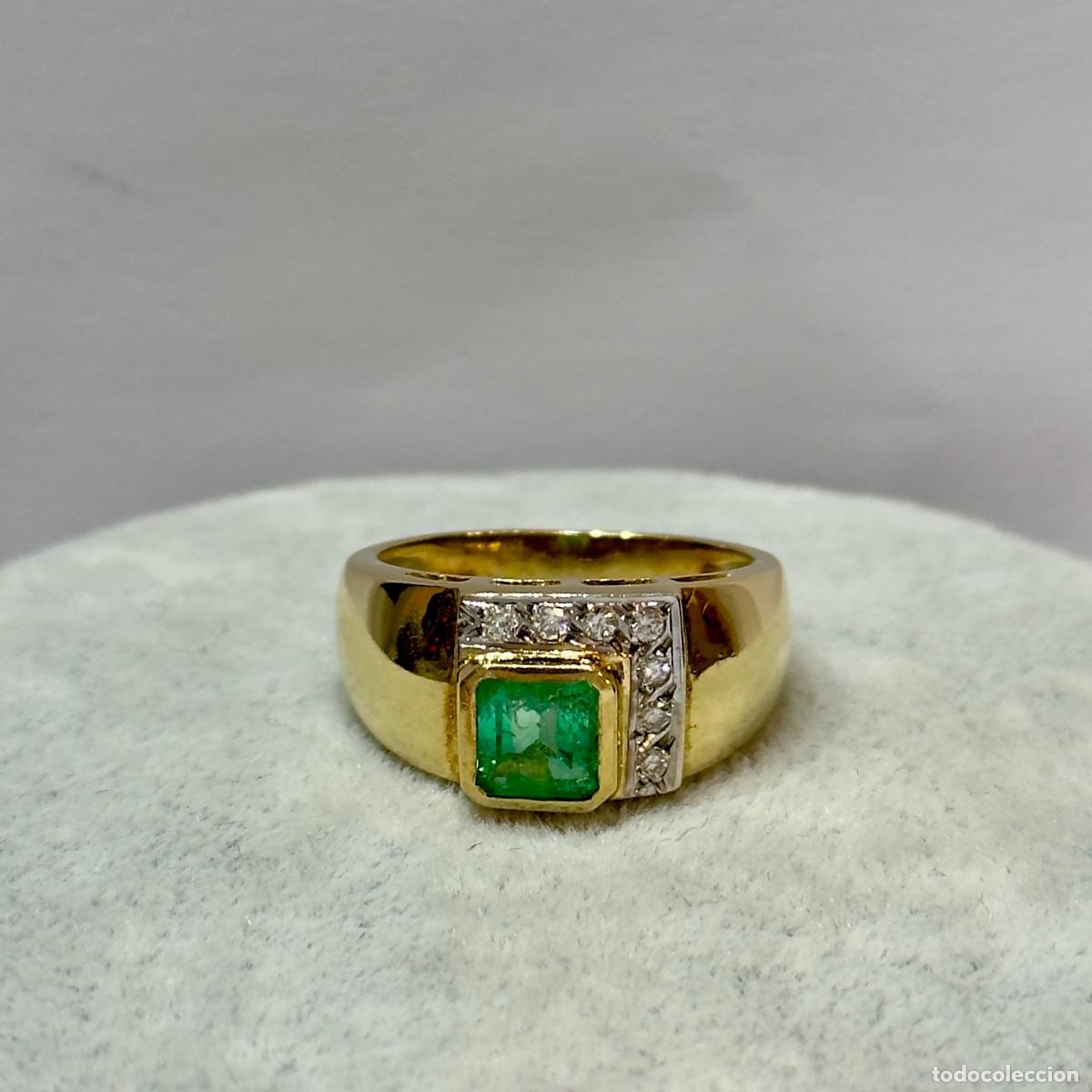 Joyeria: Anillo oro con brillantes y esmeraldas - Foto 1
