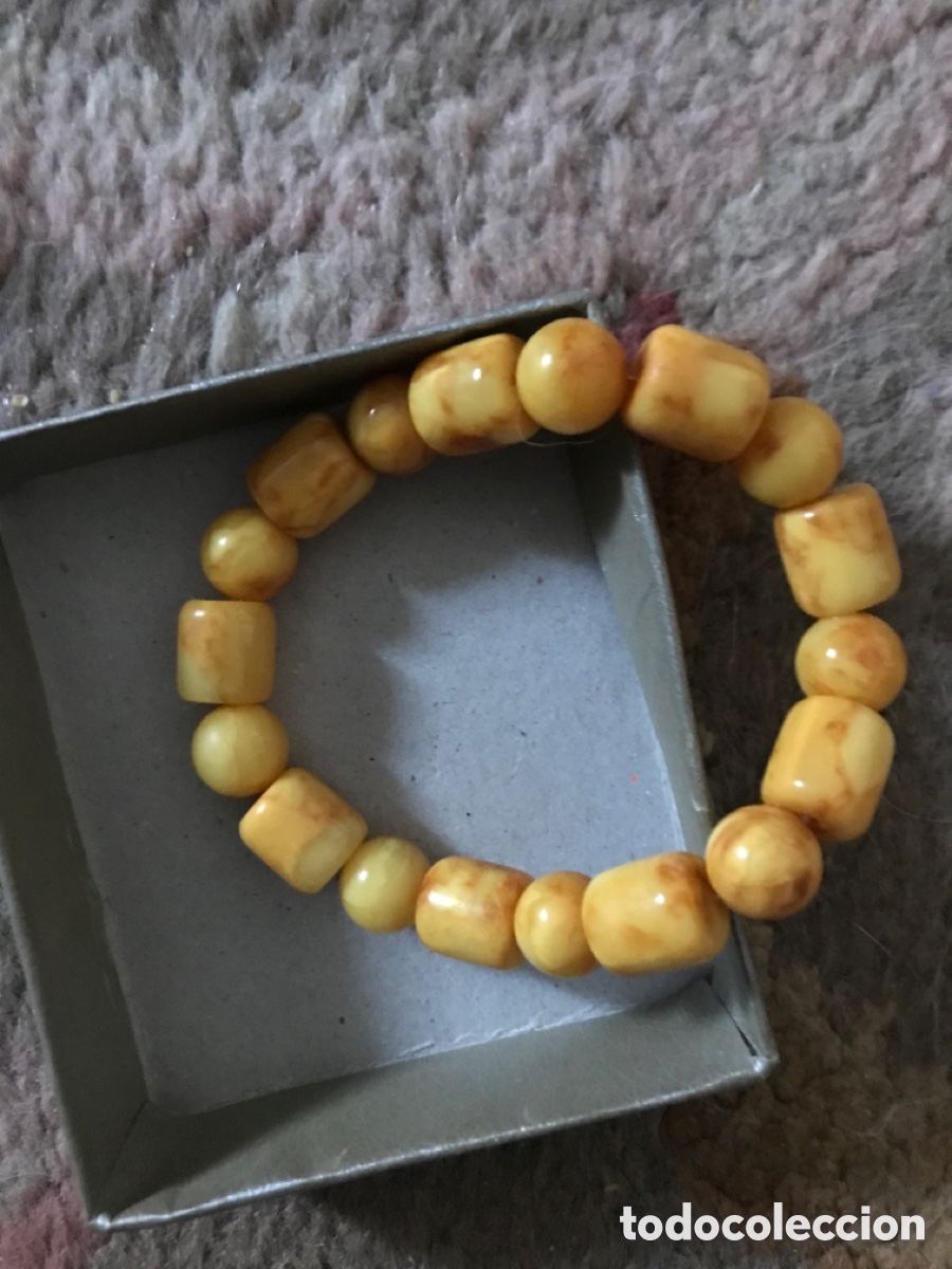 Joyeria: Pulsera de &Aacute;mbar antiguo yema de huevo - Foto 2