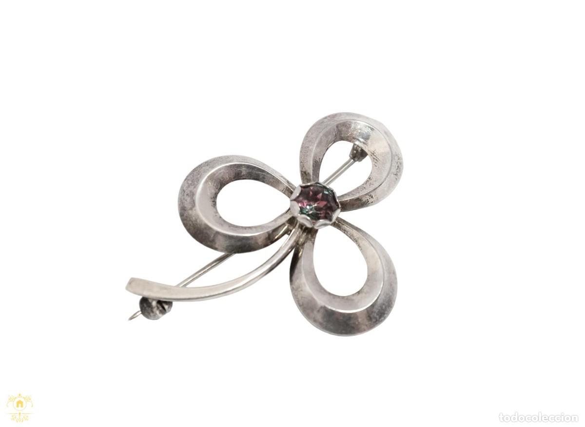 Joyeria: Antiguo Broche de plata de epoca. - Foto 3