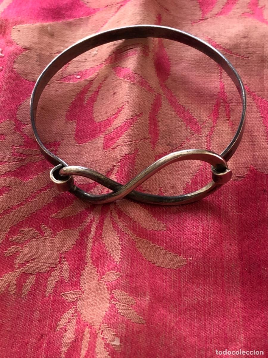 Joyeria: Pulsera de plata con cierre entrelazado: muy vintage. - Foto 1