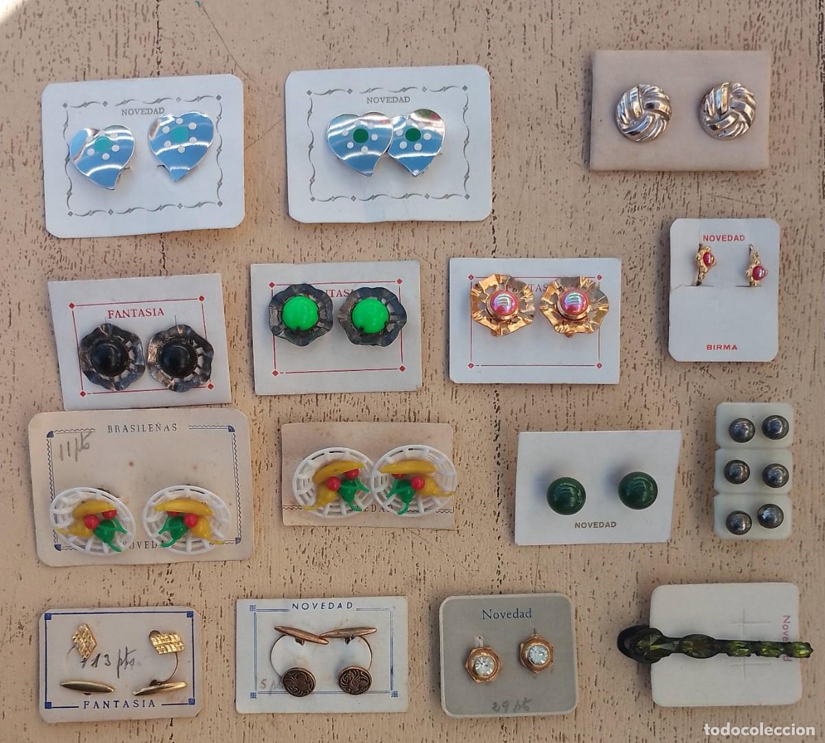 Jewelry: Lote de pendientes y gemelos de Bisuteria