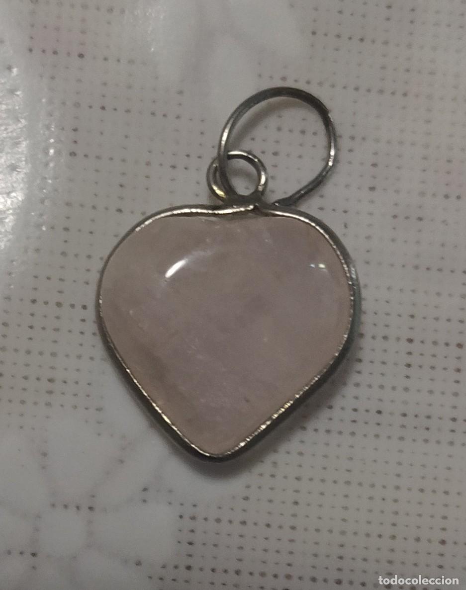 Joyeria: Colgante coraz&oacute;n cuarzo rosa - Foto 4