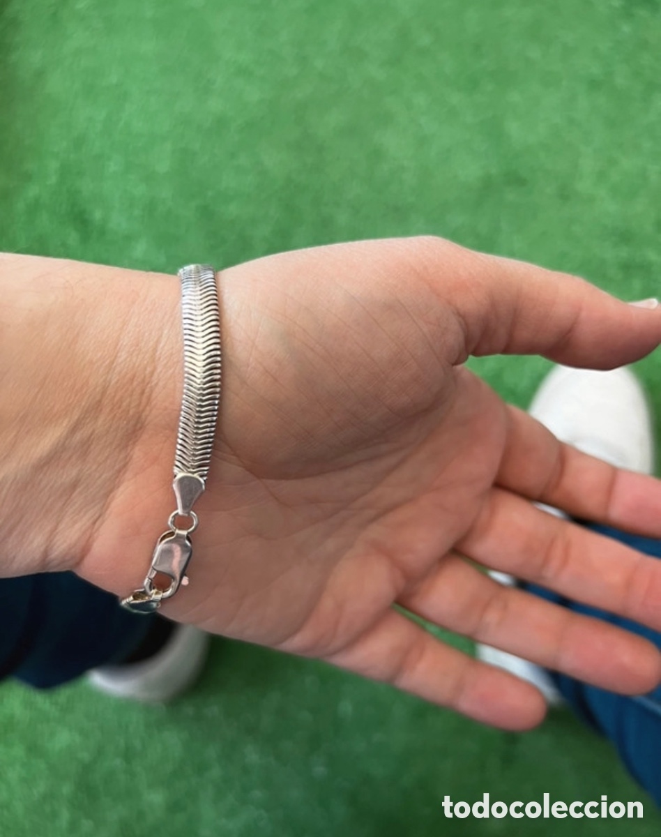 Joyeria: Pulsera plata de ley 925 efecto serpiente - Foto 2