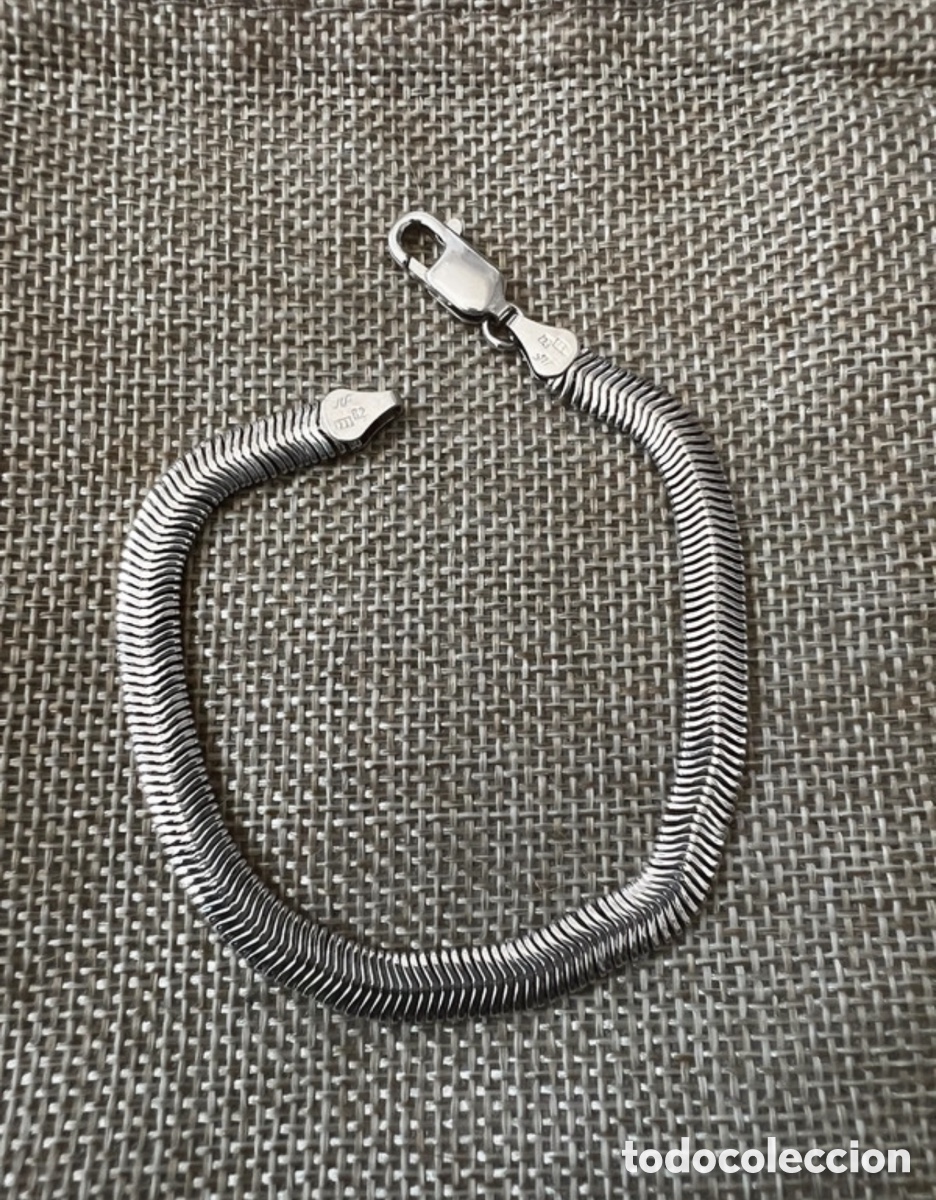 Joyeria: Pulsera plata de ley 925 efecto serpiente - Foto 3