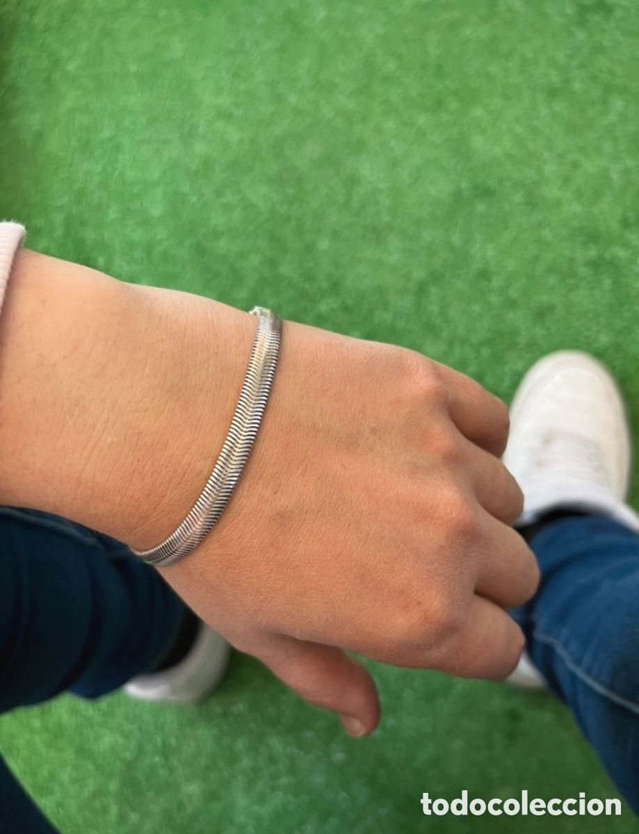 Joyeria: Pulsera plata de ley 925 efecto serpiente - Foto 1