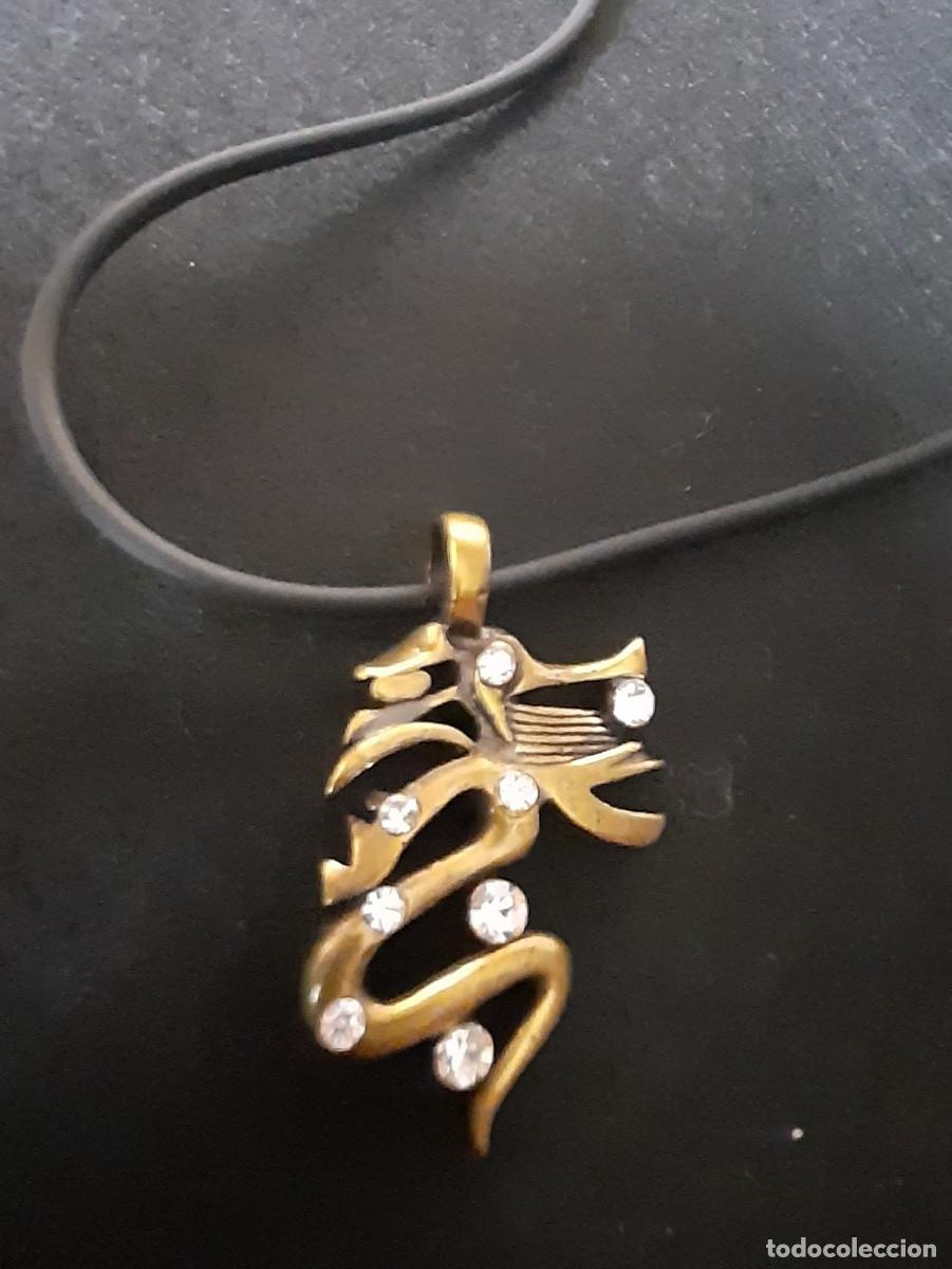 Joyeria: DOS COLGANTES &rdquo;DRAG&Oacute;N&rdquo; METAL BRONCEADO - Foto 4