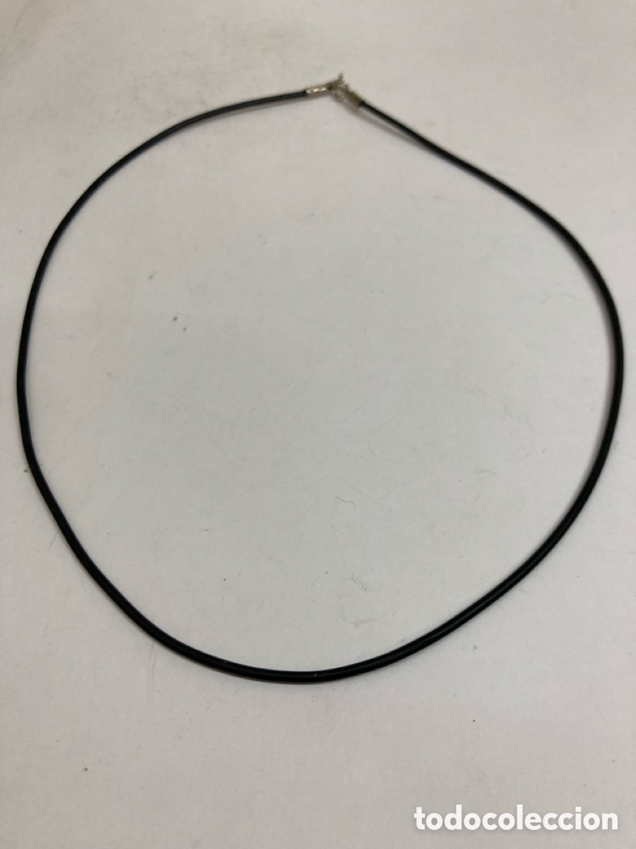 Joyeria: Collar de plata y caucho CA105 - Foto 1