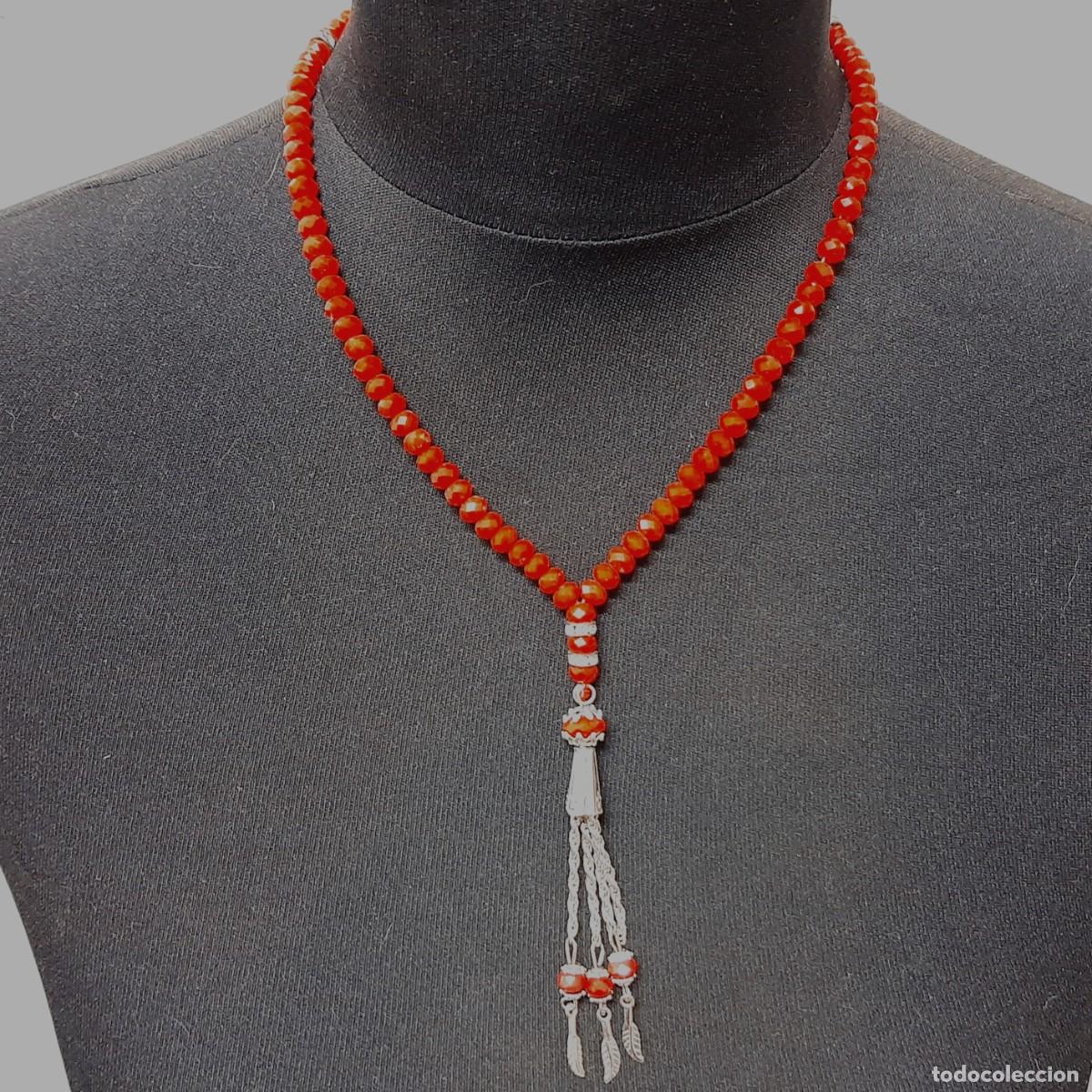 Joyeria: Collar atrapasue&ntilde;os, cuentas rojas(12.4) - Foto 4