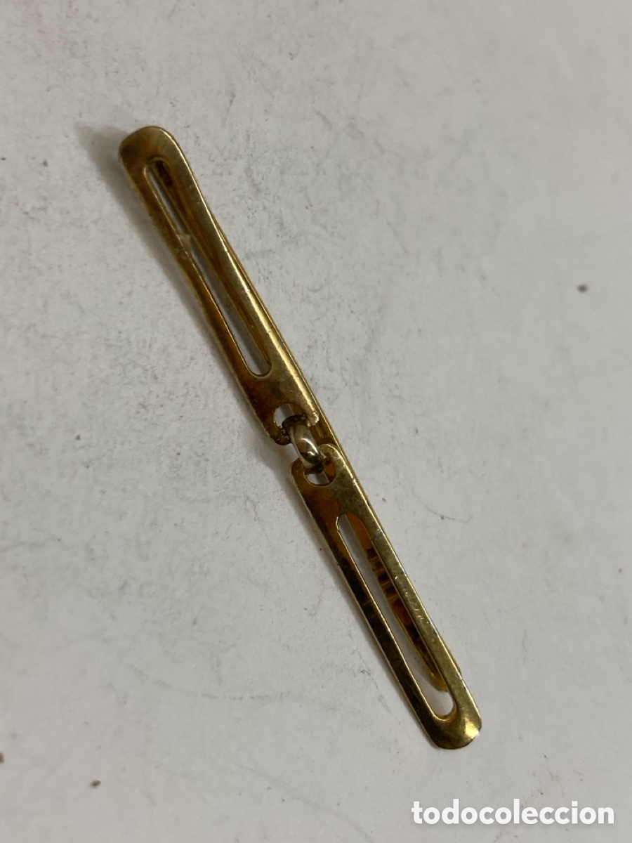 Joyeria: Broche de corbata plata CHAPADO ORO B37 - Foto 1