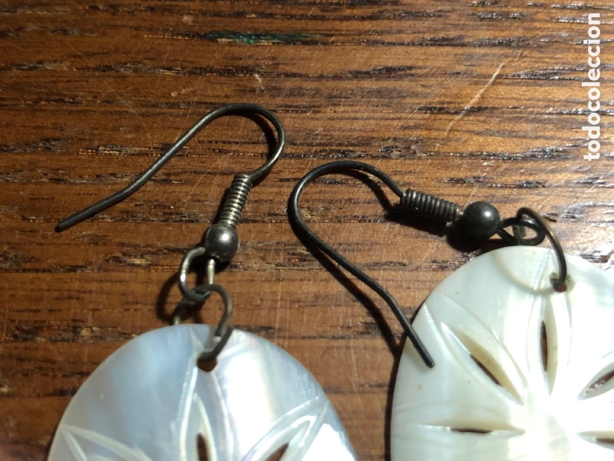 Joyeria: Pendientes de nacar. Madre perla - Foto 2
