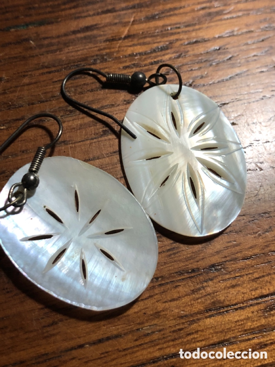 Joyeria: Pendientes de nacar. Madre perla - Foto 3