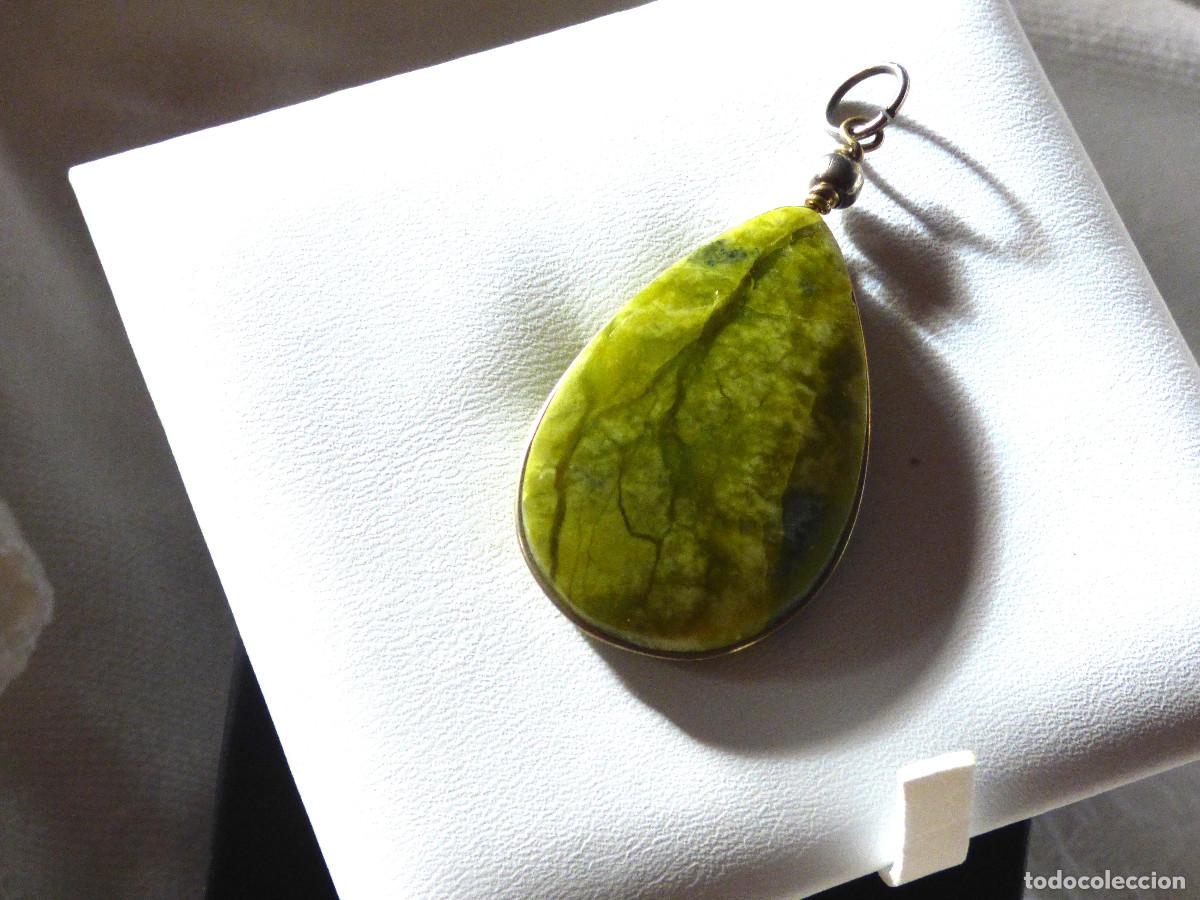 Joyeria: Colgante andino,jaspe verde. - Foto 2