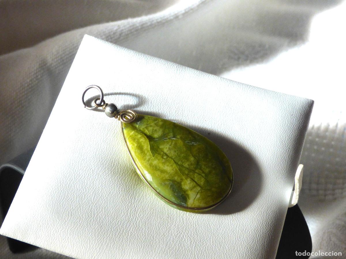 Joyeria: Colgante andino,jaspe verde. - Foto 3